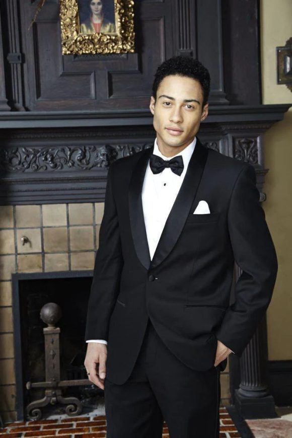 "London" Black Tuxedo Jacket - Image 7
