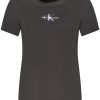 CALVIN KLEIN SHORT SLEEVE T-SHIRT WOMEN BLACK