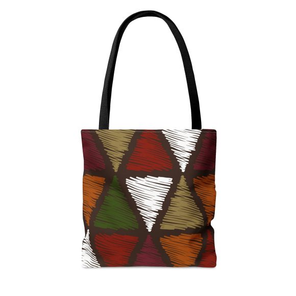 Large Tote Bag Multicolor Tribal Pattern - Image 4
