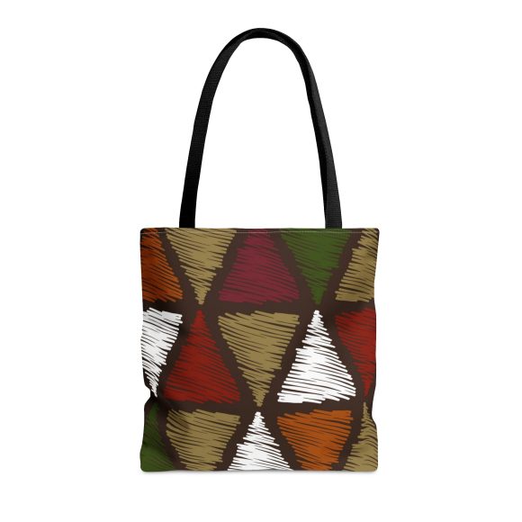 Large Tote Bag Multicolor Tribal Pattern - Image 7