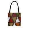 Large Tote Bag Multicolor Tribal Pattern