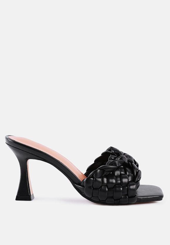 Celie Woven Strap Mid Heel Sandals - Image 18