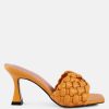 Celie Woven Strap Mid Heel Sandals