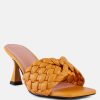 Celie Woven Strap Mid Heel Sandals - Image 2