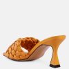 Celie Woven Strap Mid Heel Sandals - Image 3