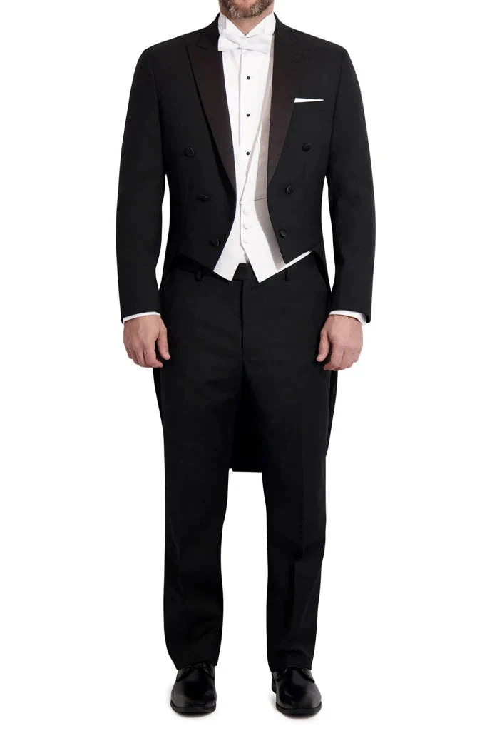 Edward Black Tuxedo Tailcoat - Image 3