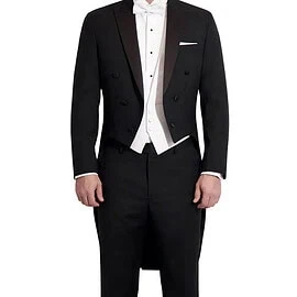 Edward Black Tuxedo Tailcoat