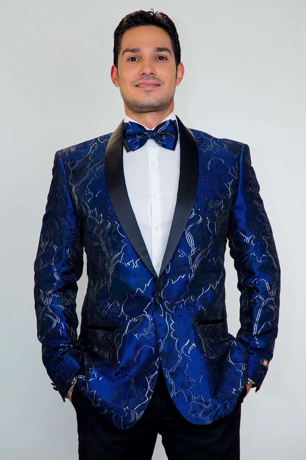Havana Shawl-Lapel Tuxedo Jacket - Image 3