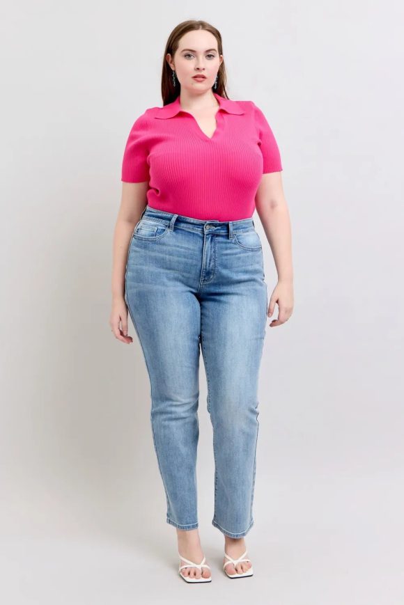Judy Blue Plus Size High Waist Dad Jeans - Image 2
