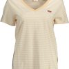 LEVI'S SHORT SLEEVE T-SHIRT WOMEN BEIGE