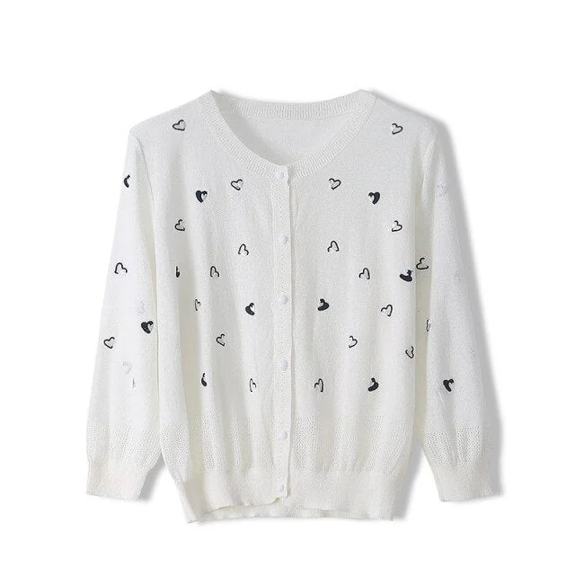 Fashion Women Blouse Tops Long Sleeve O-Neck Short Crop Tops Shirts Summer Womens Perspective Cardigan - Image 11