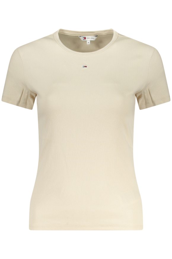 TOMMY HILFIGER SHORT SLEEVE T-SHIRT WOMEN BEIGE