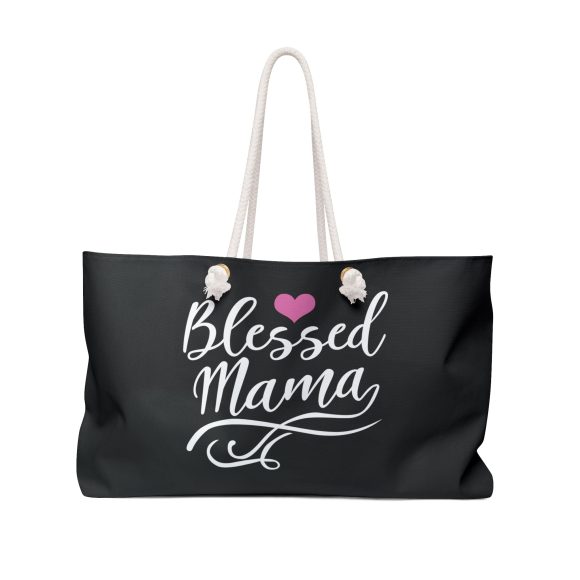 Weekender Bag - Blessed Mama Graphic Style Tote Bag - Image 6