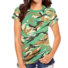 Wickedfun Women Men Camouflage T-Shirts