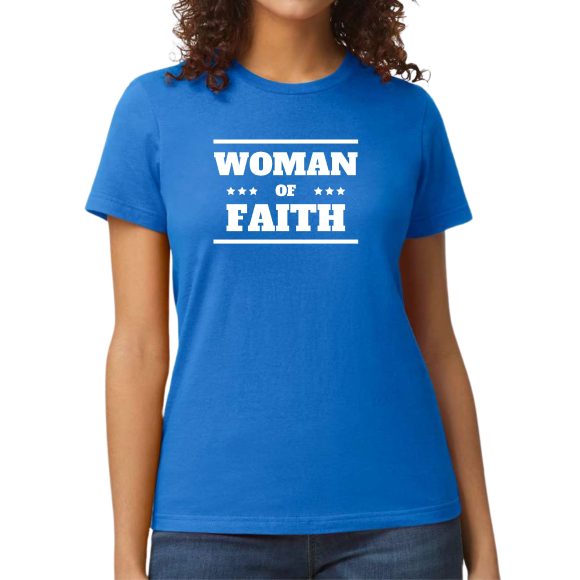 Womens Graphic T-shirt Woman of Faith - Image 29