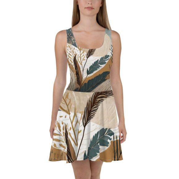 Womens Skater Dress - Boho Style Print - Image 2