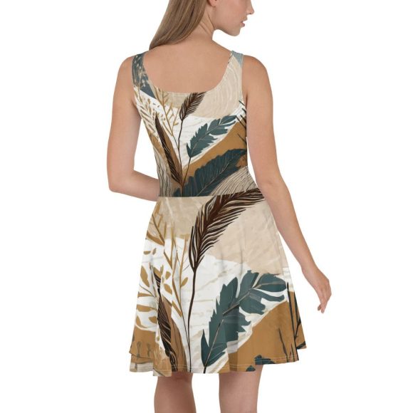 Womens Skater Dress - Boho Style Print - Image 3