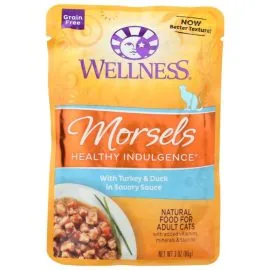 WELLNESS: Morsels Healthy Indulgence Turkey and Duck Cat Food, 3 oz