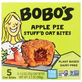 BOBOS OAT BARS: Apple Pie Stuffed Oat Bites 5 Bars, 6.5 oz
