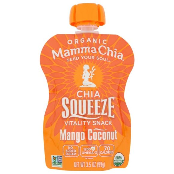 MAMMACHIA: Mango Coconut Organic Chia Squeeze, 3.5 oz