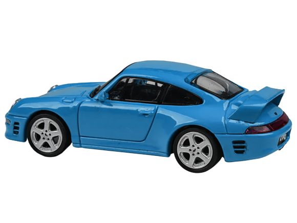 1995 RUF CTR2 Mexico Blue 1/64 Diecast Model Car by Paragon Models - Image 2