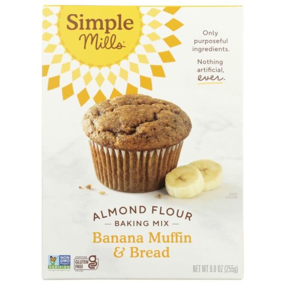 SIMPLE MILLS: Banana Muffin and Bread Mix, 9 oz