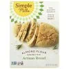 SIMPLE MILLS: Gluten Free Artisan Bread Almond Flour Mix, 9.5 oz