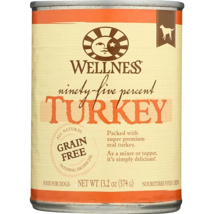 WELLNESS: Ninety Five Percent Turkey Dog Food, 13.2 oz