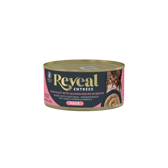 REVEAL: Entrees Tuna Fillet With Salmon Pate Recipe Cat Food, 2.47 oz