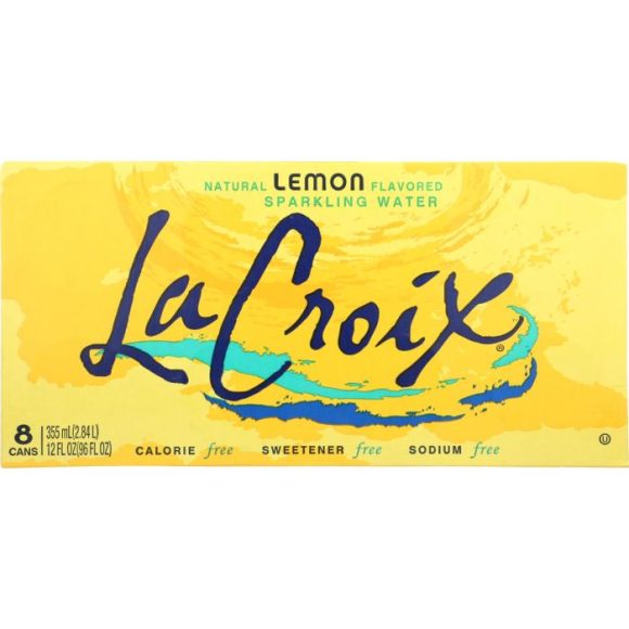 LA CROIX: Lemon Flavored Sparkling Water 8Pk, 96 fo