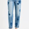 RISEN Mid-Rise Boyfriend Jeans – Heart Shade  Plus