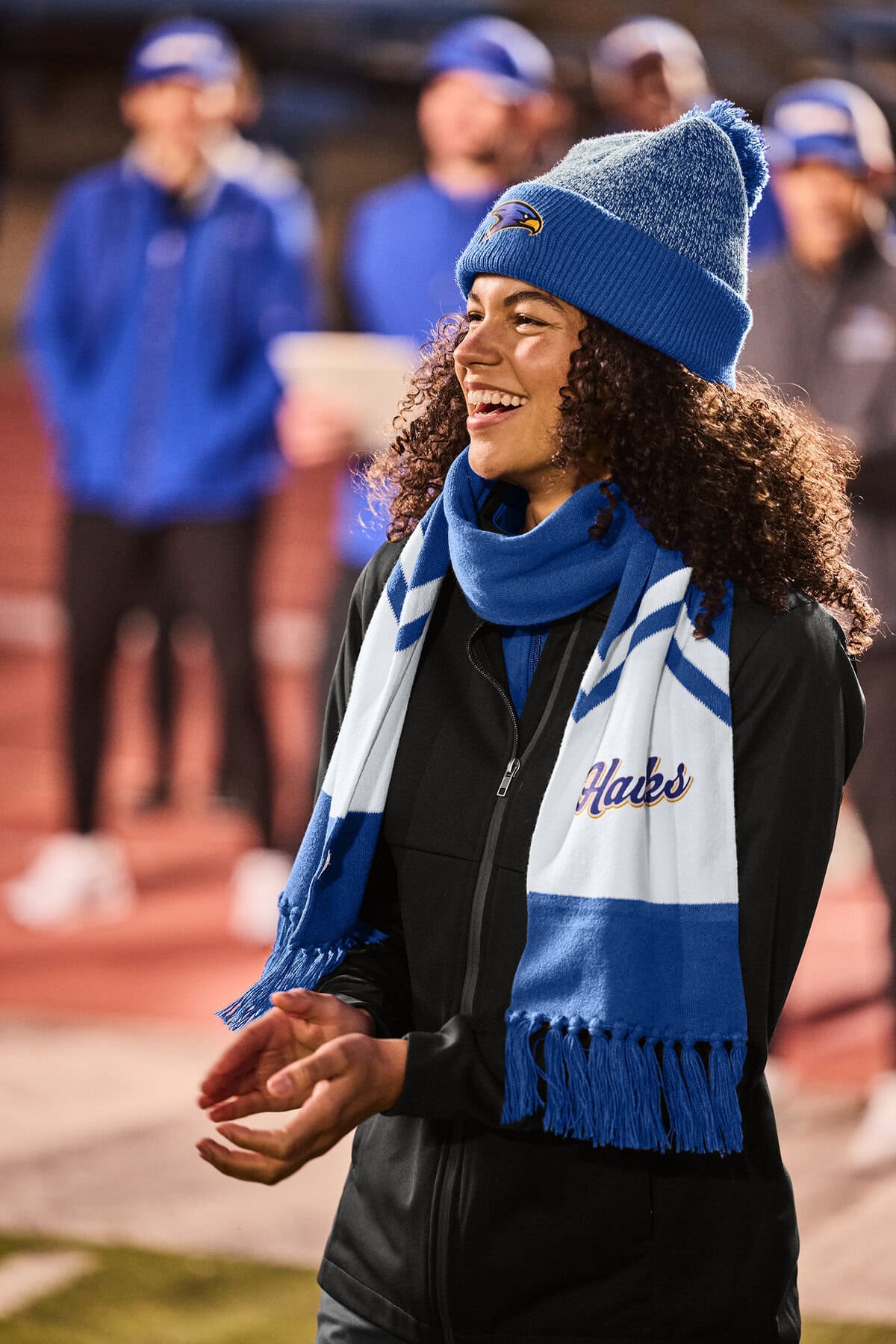 Halftime Heather Pom Beanie Hat - Image 3